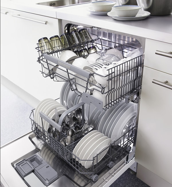 подключение большой посудомоечной машины